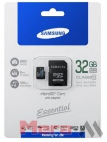 SAMSUNG MicroSDHC 32GB Class 10 + SD-adapter