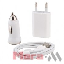 Зарядное устройство 3 в 1 для iPhone 5/4/4S/3G/3GS/iPod 