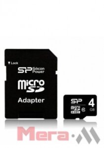 Micro SDHC 4 Gb + adapter class 4