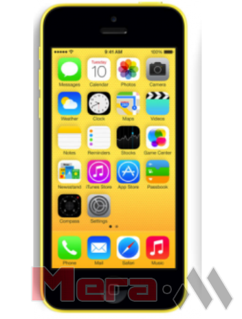 iPhone 5C yellow /дисплей 4 дюйма/процессор MTK 6577 Dual-Core/1 Ггц/ОС Android 4.2.1/ОЗУ 512 МБ/RAM 8Гб/камера 8 Мр/WI FI/WAP/GPRS/GPS/